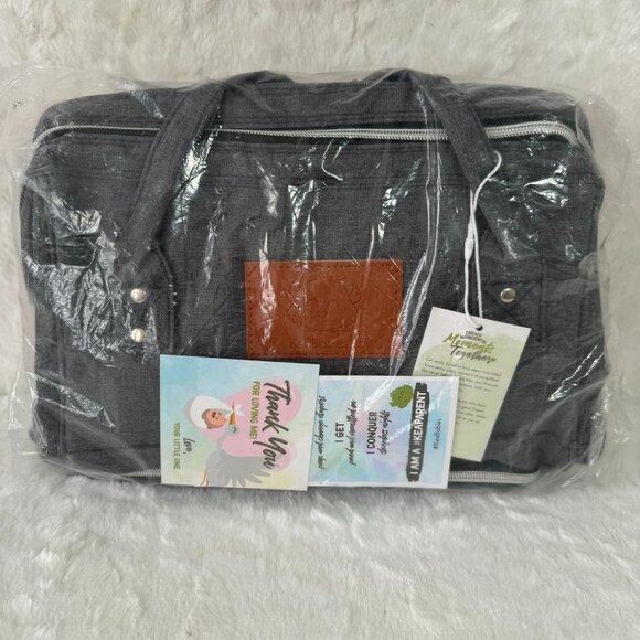 KeaBabies Original Diaper Bag Mystic Gray Large Capacity & Multi-Functional - Picture 2 of 11